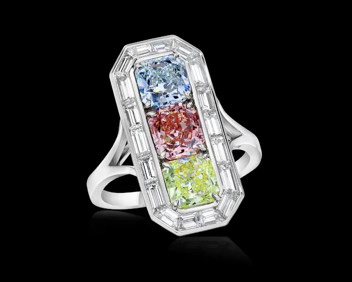 Tri Vivid Fancy Color Diamonds 4
