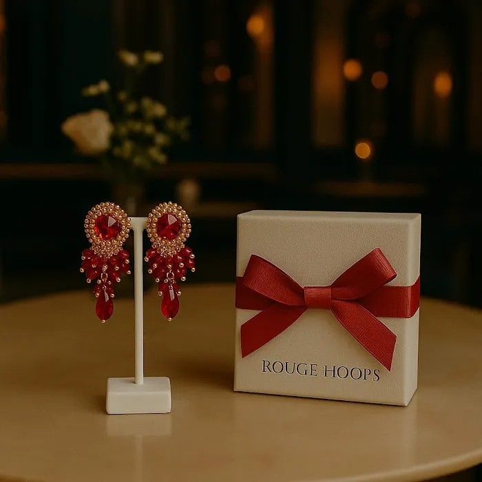 Rouge Hoops -Earrings 4