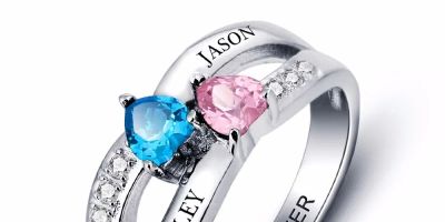 Unique Customizable Wedding Rings with Birthstones for Personalized Elegance