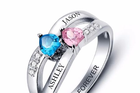 Unique Customizable Wedding Rings with Birthstones for Personalized Elegance